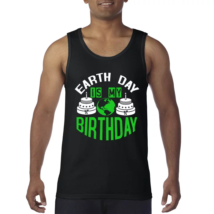 Earth Day Birthday Celebration Graphic Tank Top