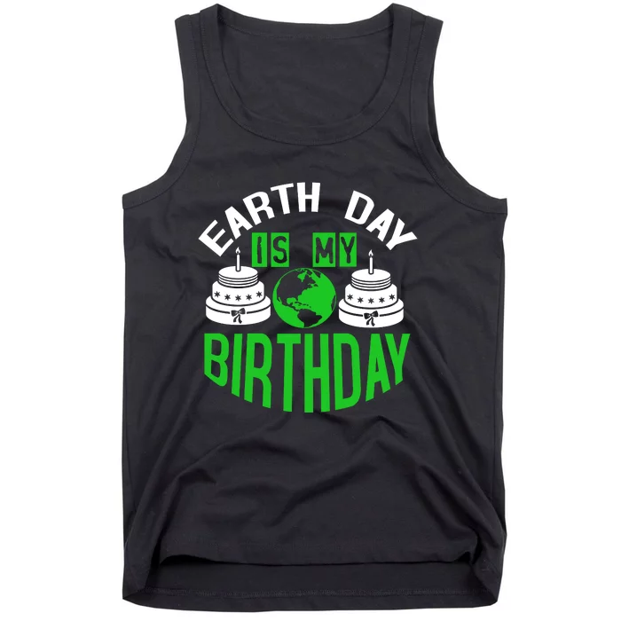 Earth Day Birthday Celebration Graphic Tank Top