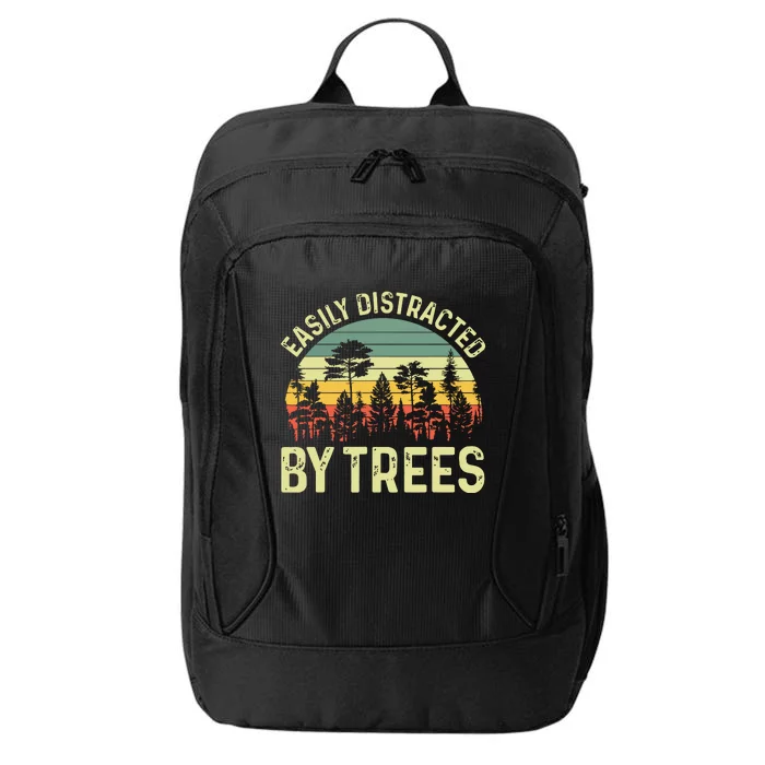 Easily Distracted By Trees Funny Tree Planting Trees City Backpack