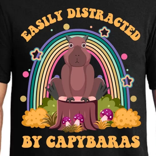 Easily Distracted By Capybaras Pajama Set