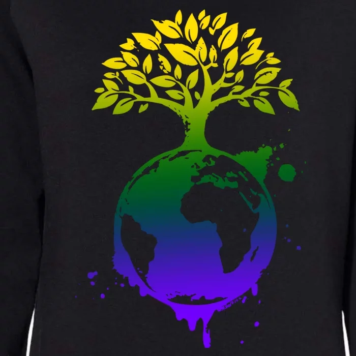 Earth Day Colorful Nature Womens California Wash Sweatshirt