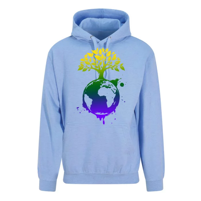 Earth Day Colorful Nature Unisex Surf Hoodie