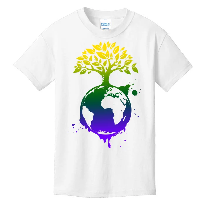 Earth Day Colorful Nature Kids T-Shirt