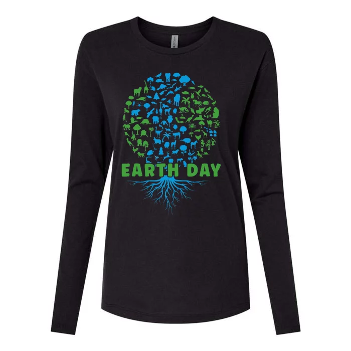 Earth Day Cute 54th Earth Day 2024 Womens Cotton Relaxed Long Sleeve T-Shirt