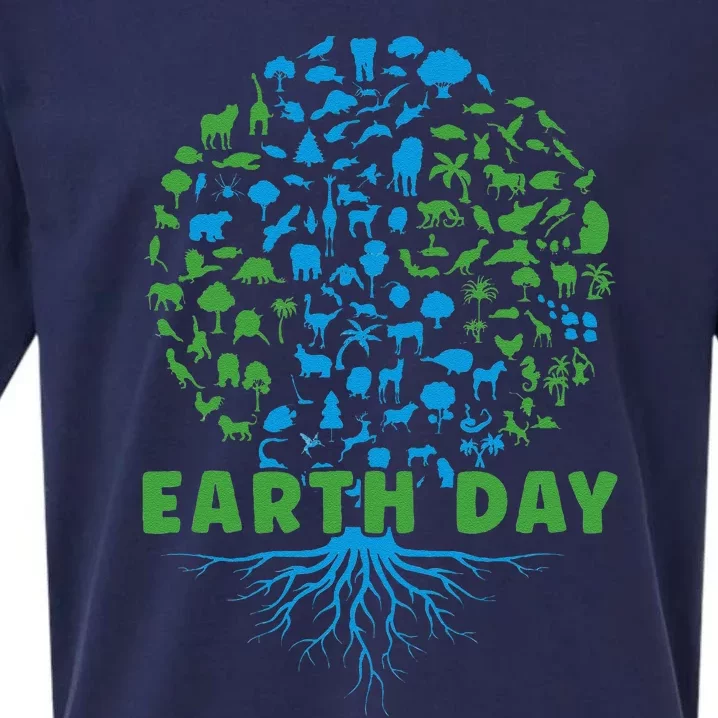 Earth Day Cute 54th Earth Day 2024 Sueded Cloud Jersey T-Shirt