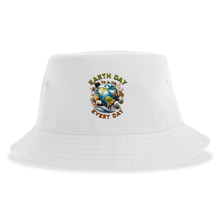 Earth Day Cute Earth Day 2024 Sustainable Bucket Hat