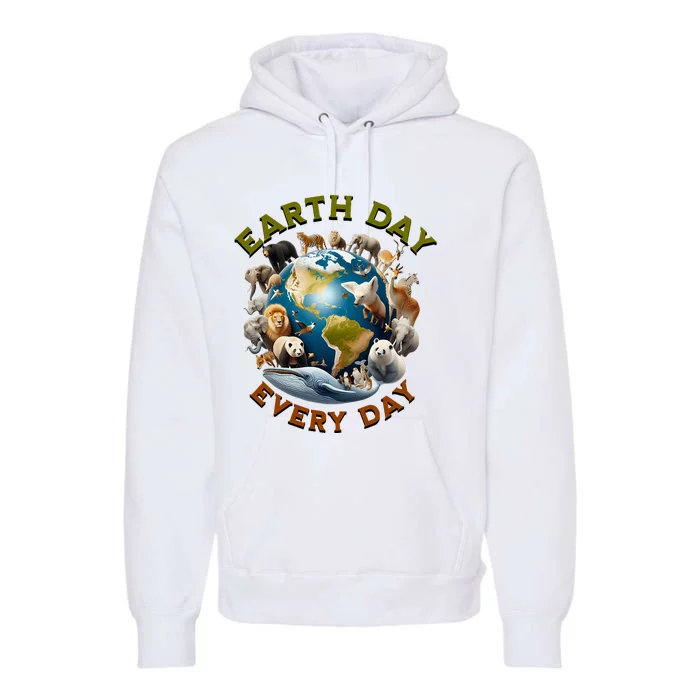 Earth Day Cute Earth Day 2024 Premium Hoodie