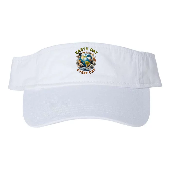 Earth Day Cute Earth Day 2024 Valucap Bio-Washed Visor