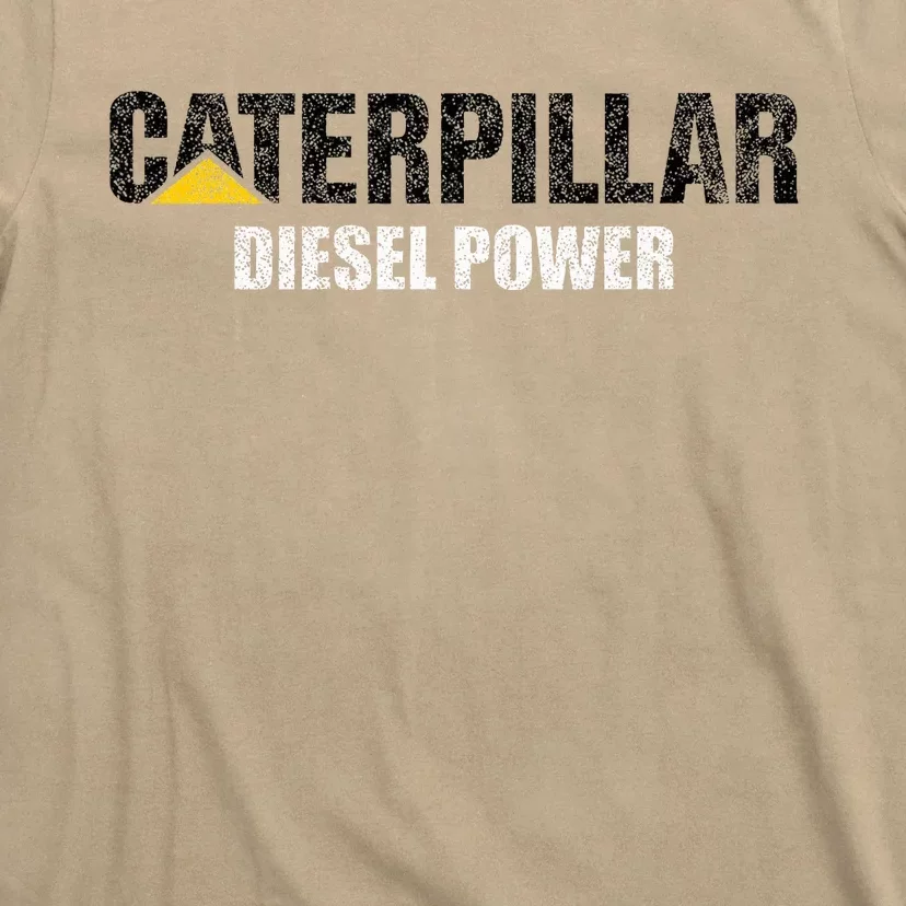 Excavator Driver Construction Machinery Cat Excavator I Love Diesel Power T-Shirt