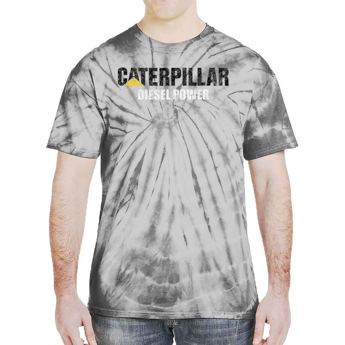 Excavator Driver Construction Machinery Cat Excavator I Love Diesel Power Tie-Dye T-Shirt