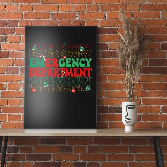 Emergency Department Christmas ED Er Nurse Crew Poster