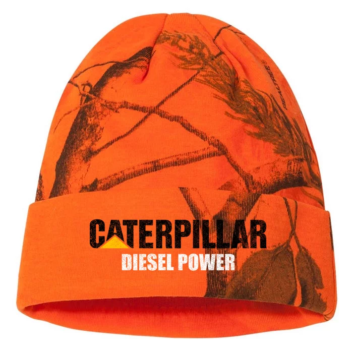 Excavator Driver Construction Machinery Cat Excavator I Love Diesel Power Cute G Kati - 12in Camo Beanie