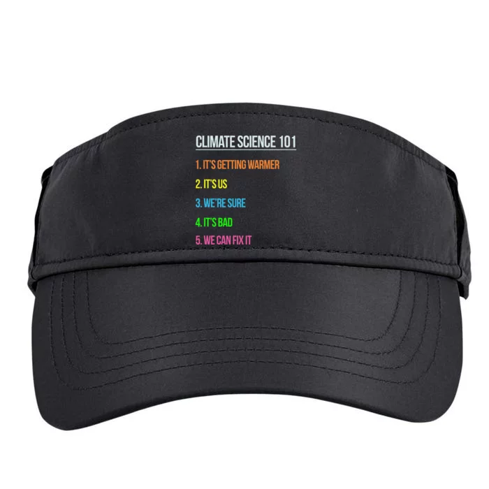 Earth Day Climate Change Scientists March Adult Drive Performance Visor