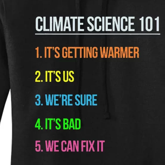 Earth Day Climate Change Scientists March Women's Pullover Hoodie