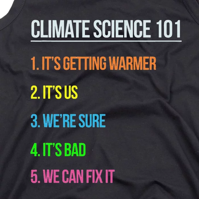 Earth Day Climate Change Scientists March Tank Top