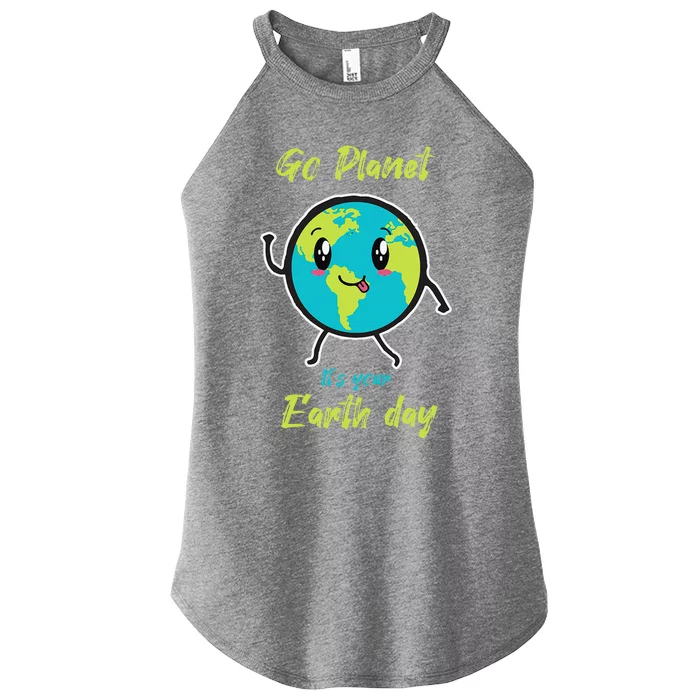 Earth Dayn Cute Earth Day Women’s Perfect Tri Rocker Tank