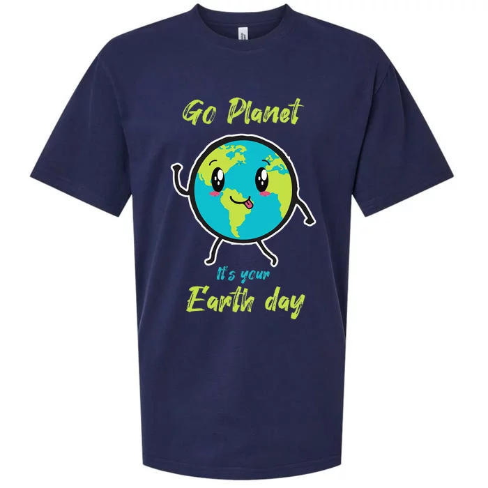 Earth Dayn Cute Earth Day Sueded Cloud Jersey T-Shirt