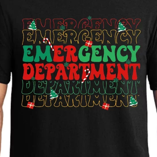 Emergency Departt Christmas Ed Er Nurse Crew Pajama Set