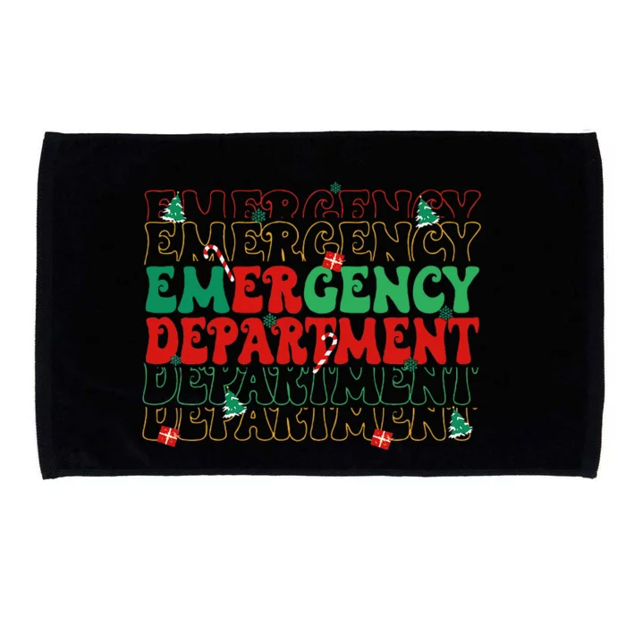 Emergency Departt Christmas Ed Er Nurse Crew Microfiber Hand Towel