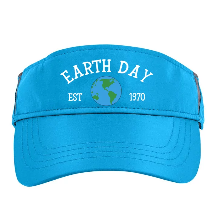 Earth Day Cool Gift Est 1970 Keeping It Green And Save Our Planet Gift Adult Drive Performance Visor