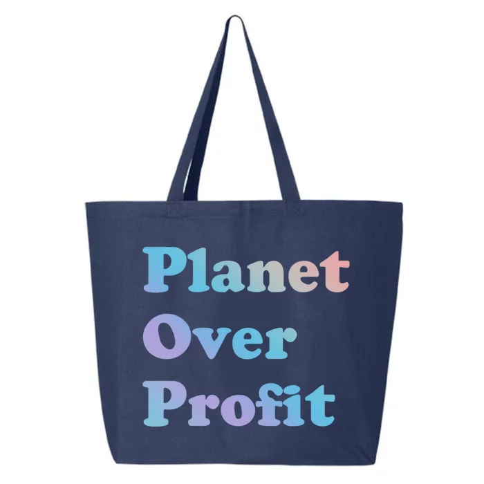 Earth Day Cool Gift Planet Over Profit Gift 25L Jumbo Tote