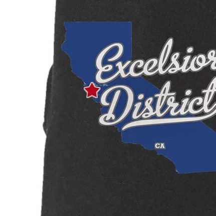 Excelsior District California San Francisco CA Map Doggie 3-End Fleece Hoodie