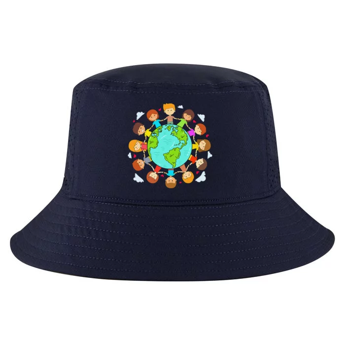 Earth Day Child Earth Day 2024 Cool Comfort Performance Bucket Hat