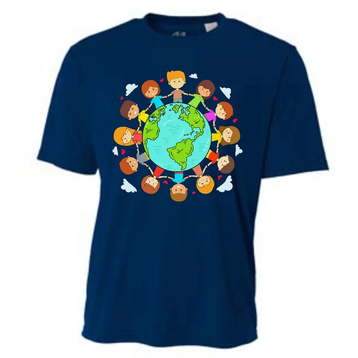 Earth Day Child Earth Day 2024 Cooling Performance Crew T-Shirt