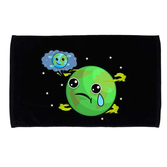 Earth Day Celebration Save And Protect The Planet Microfiber Hand Towel