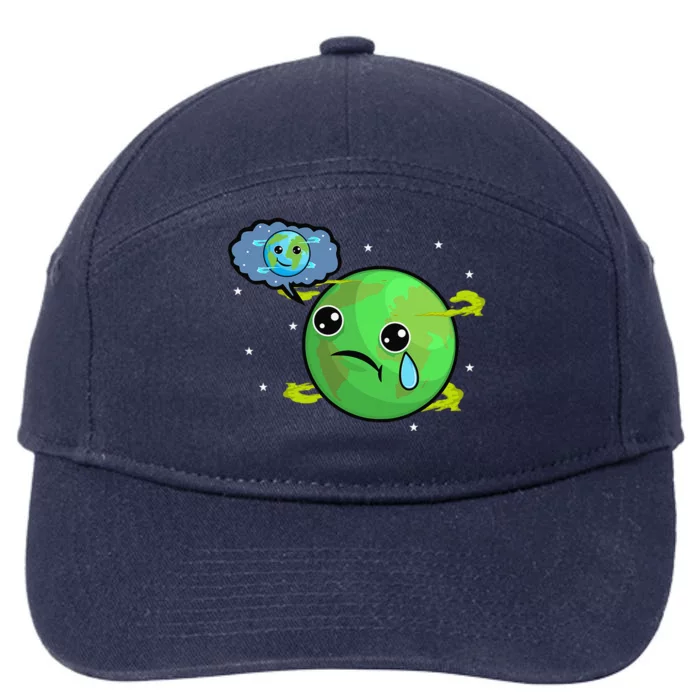 Earth Day Celebration Save And Protect The Planet 7-Panel Snapback Hat