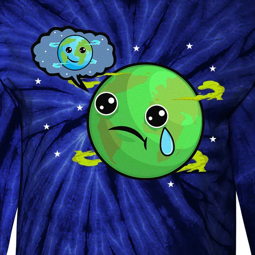 Earth Day Celebration Save And Protect The Planet Tie-Dye Long Sleeve Shirt