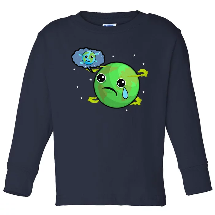 Earth Day Celebration Save And Protect The Planet Toddler Long Sleeve Shirt