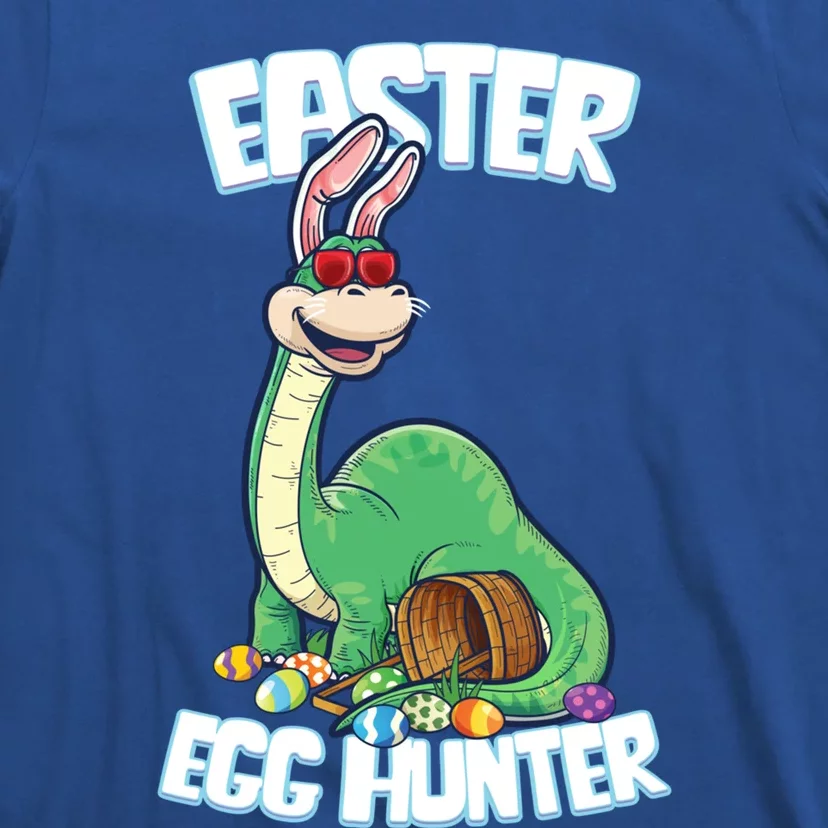 Easter Dinosaur Cool Gift Egg Hunter Bunny Ears Brontosaurus Gift T-Shirt