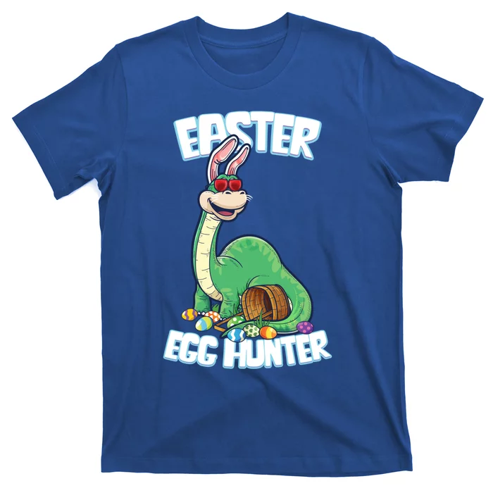 Easter Dinosaur Cool Gift Egg Hunter Bunny Ears Brontosaurus Gift T-Shirt