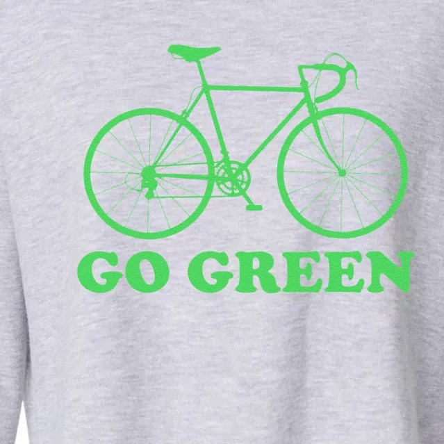 Earth Day Cycling Biking Cropped Pullover Crew