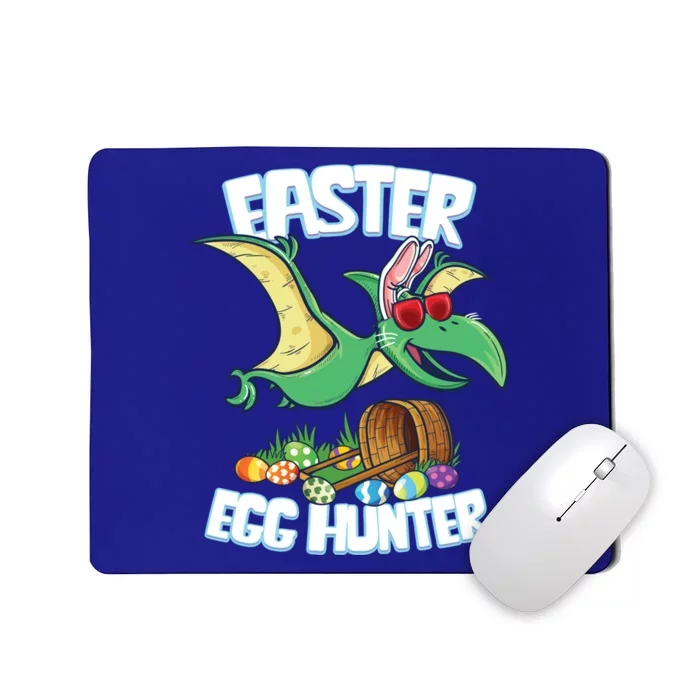 Easter Dinosaur Cute Gift Egg Hunter Bunny Ears Pterodactyl Funny Gift Mousepad