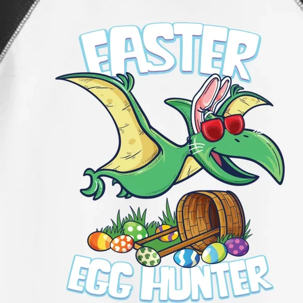 Easter Dinosaur Cute Gift Egg Hunter Bunny Ears Pterodactyl Funny Gift Toddler Fine Jersey T-Shirt