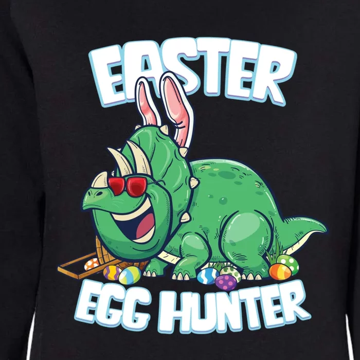 Easter Dinosaur Cute Gift Egg Hunter Bunny Ears Triceratops Gift Womens California Wash Sweatshirt