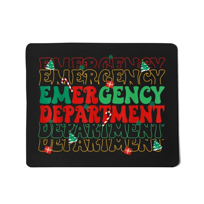 Emergency Department Christmas Ed Er Nurse Crew Mousepad