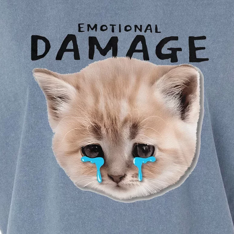 Emotional Damage Cat Garment-Dyed Women's Muscle Tee