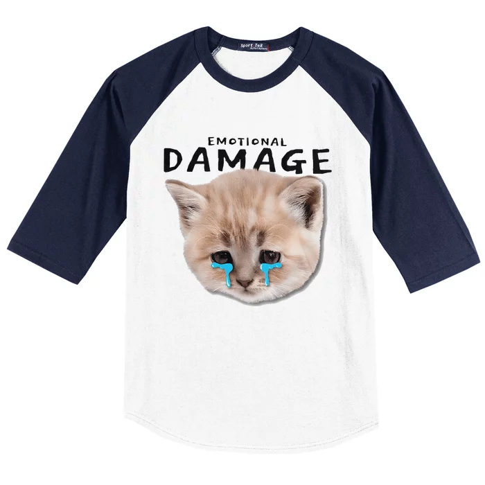 Emotional Damage Cat Baseball Sleeve Shirt