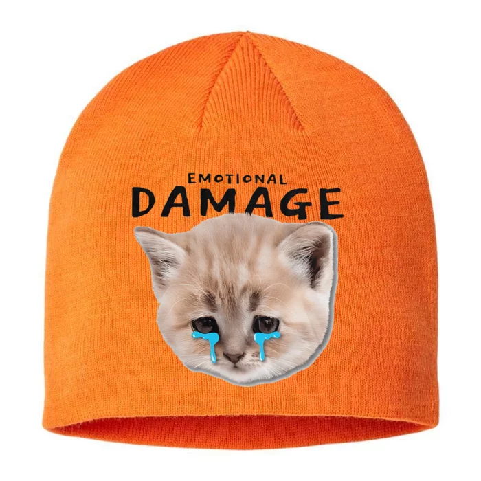 Emotional Damage Cat 8 1/2in Sustainable Knit Beanie