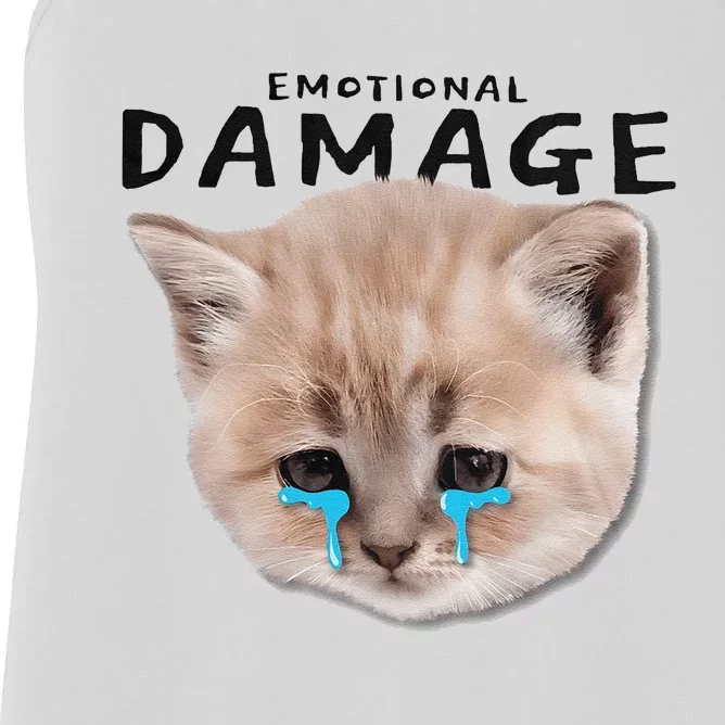 Emotional Damage Cat Women's Racerback Tank