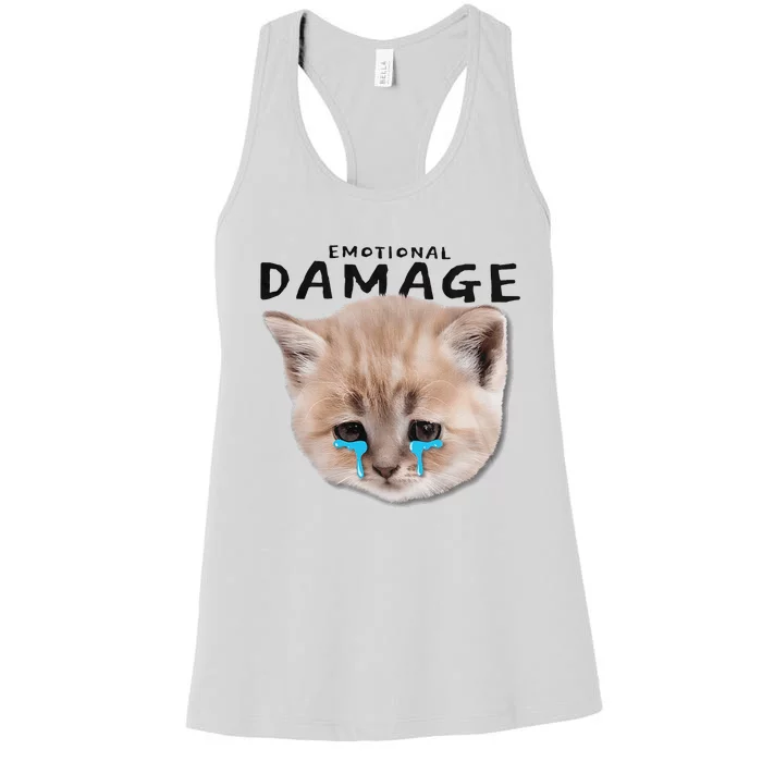 Emotional Damage Cat Women's Racerback Tank