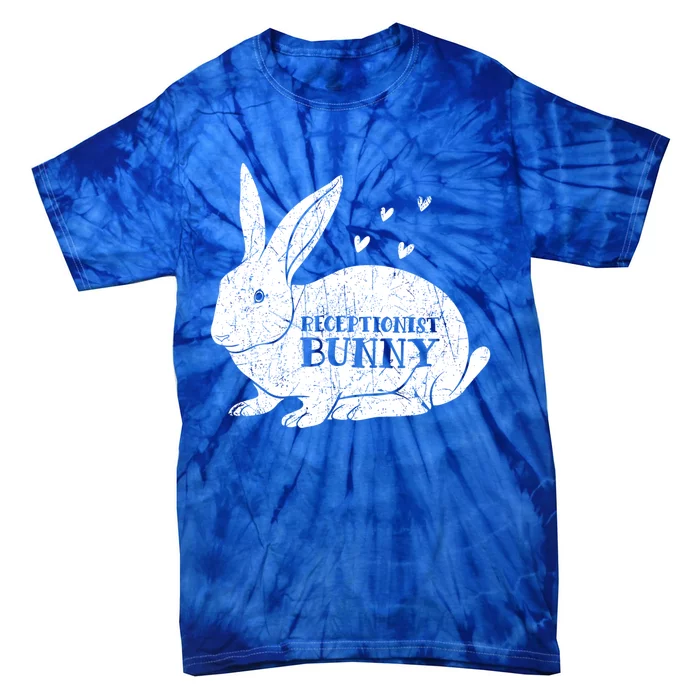 Easter Day Costume Vintage Bunny Graphic Receptionist Great Gift Tie-Dye T-Shirt