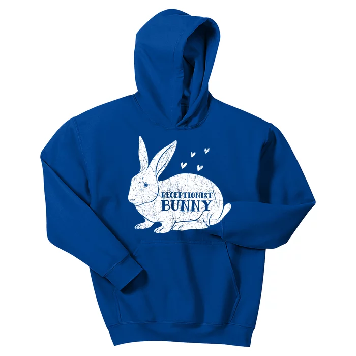 Easter Day Costume Vintage Bunny Graphic Receptionist Great Gift Kids Hoodie