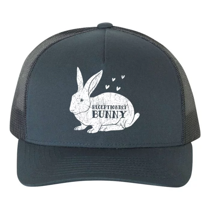 Easter Day Costume Vintage Bunny Graphic Receptionist Great Gift Yupoong Adult 5-Panel Trucker Hat