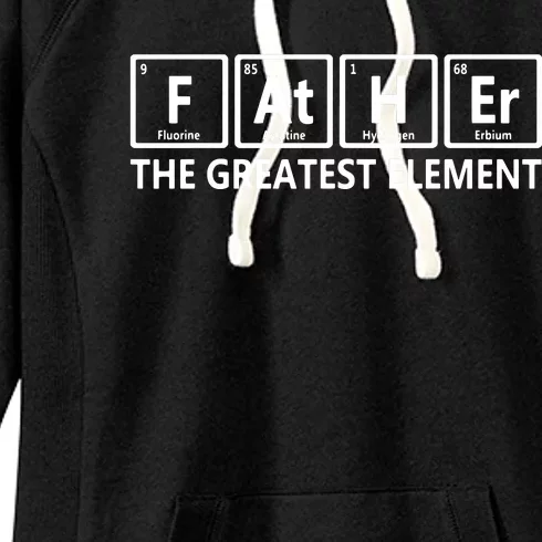 Element Dad Chemist Than Your Average Father Periodic Table Women's Fleece Hoodie