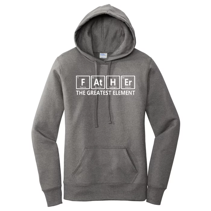 Element Dad Chemist Than Your Average Father Periodic Table Women's Pullover Hoodie