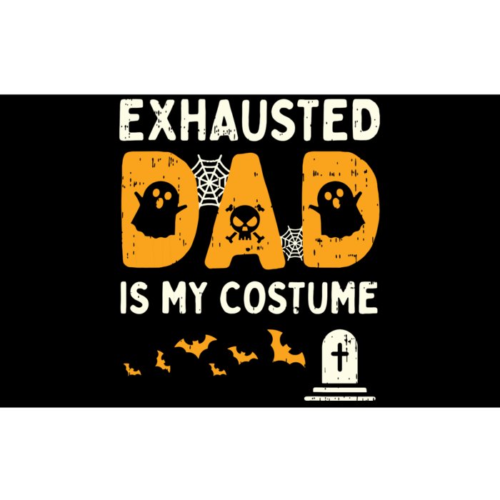 Exhausted Dad Costume Funny Matching Halloween Bumper Sticker